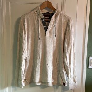 Men's Cream Hooded Shirt